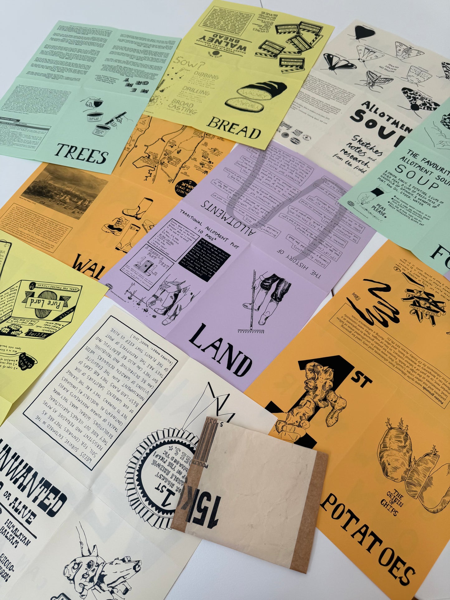 The Allotment Soup Zine, 2019 an original artwork by Hannah Brackston