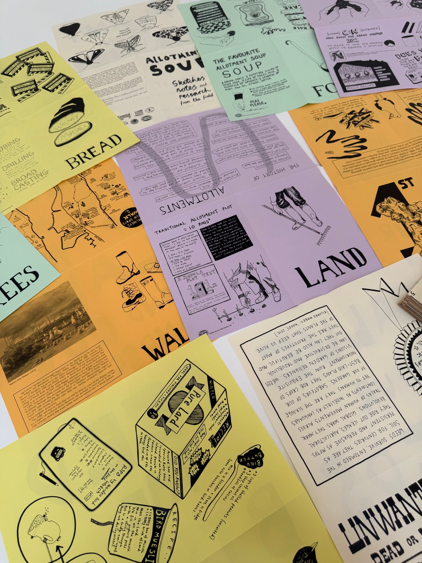 The Allotment Soup Zine, 2019 an original artwork by Hannah Brackston