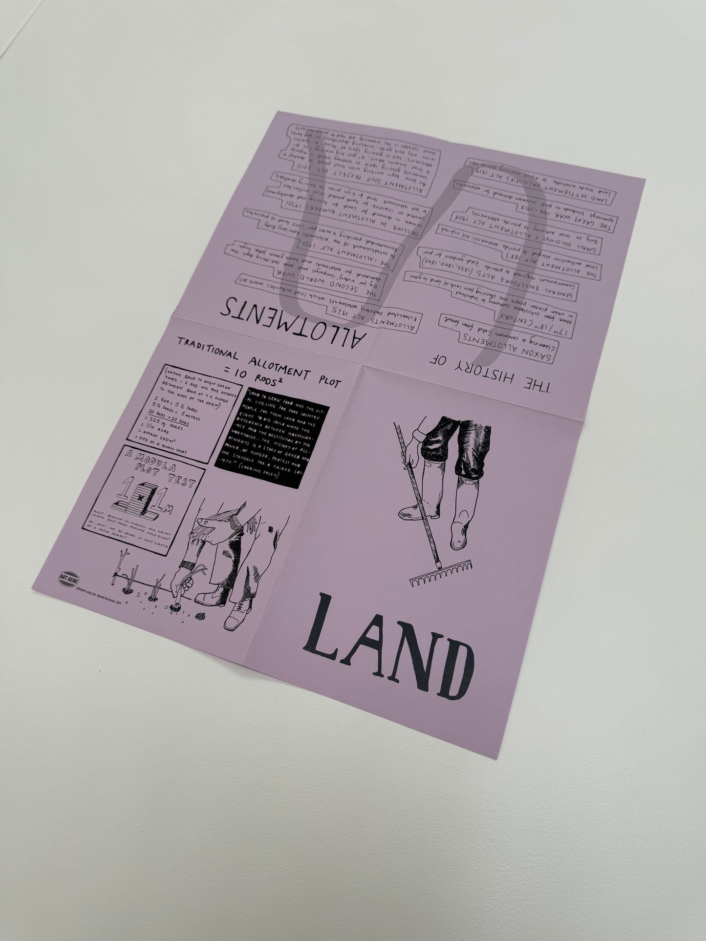 The Allotment Soup Zine, 2019 an original artwork by Hannah Brackston