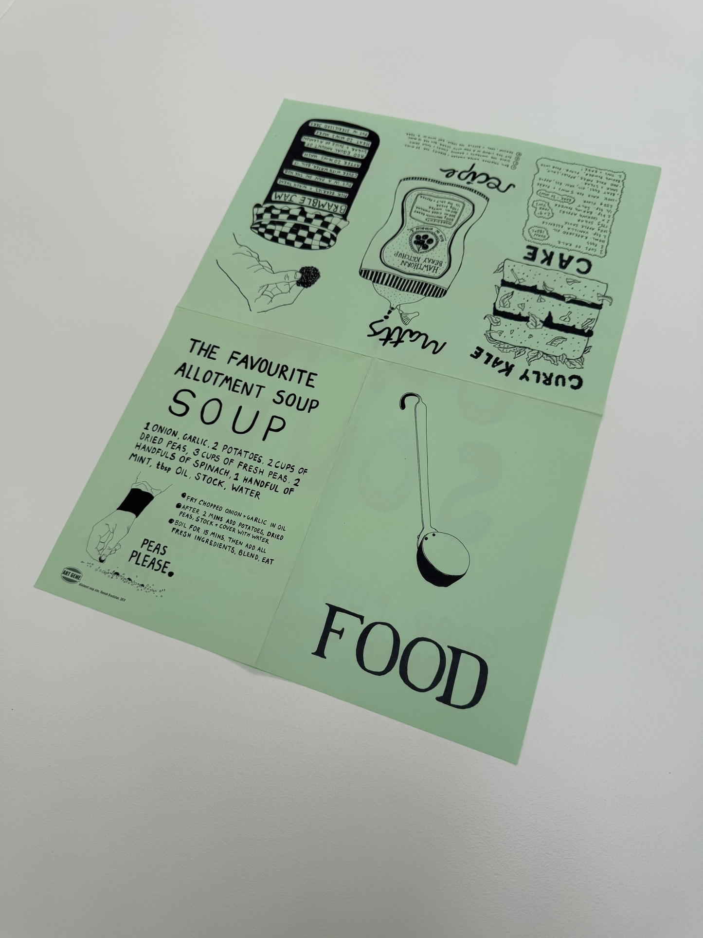 The Allotment Soup Zine, 2019 an original artwork by Hannah Brackston