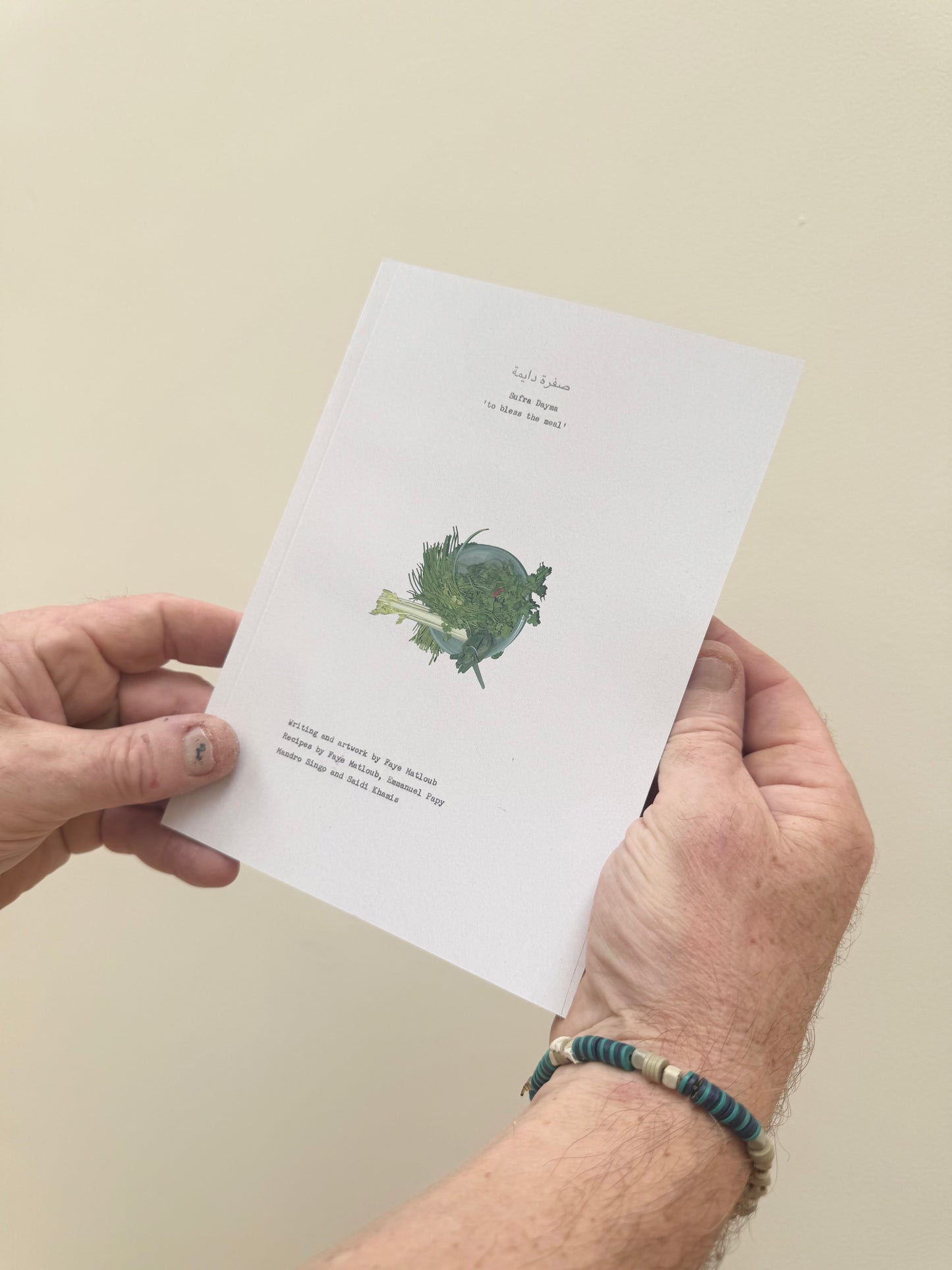 Sufra Dayma/'to bless the meal' artist recipe book by Faye Matloub