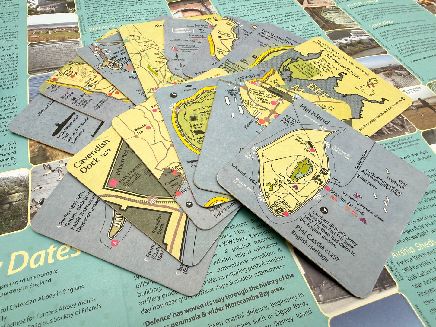 Islands of Barrow Beer Maps - set of beer mats