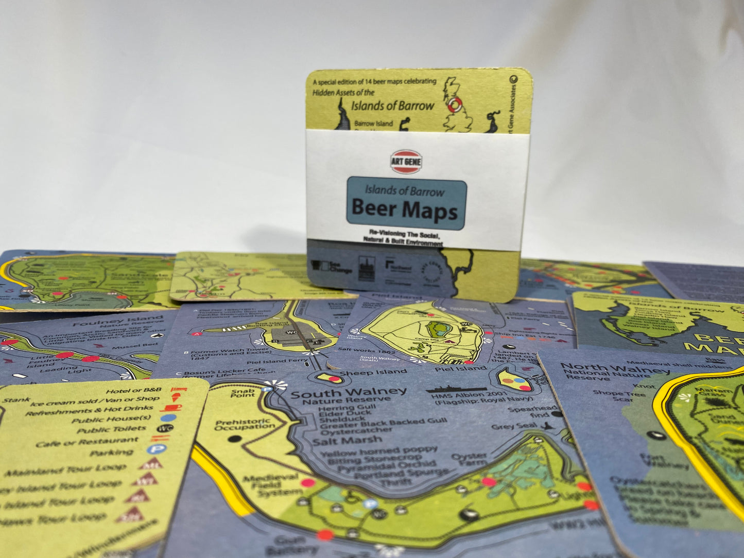 Islands of Barrow Beer Maps - set of beer mats