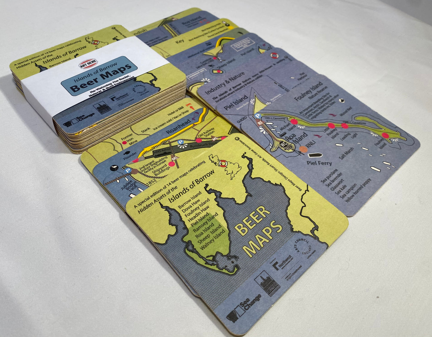 Islands of Barrow Beer Maps - set of beer mats